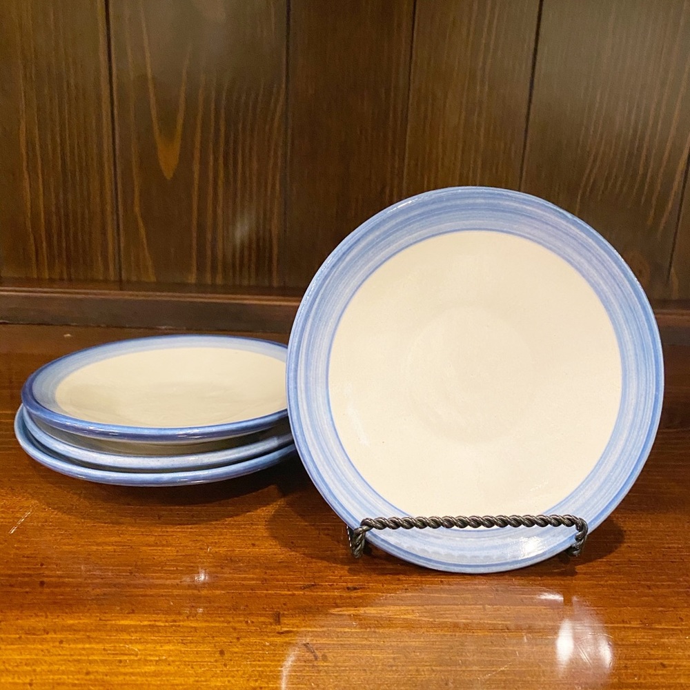 M.A. Hadley Bread Plates | Set of Four | Signed